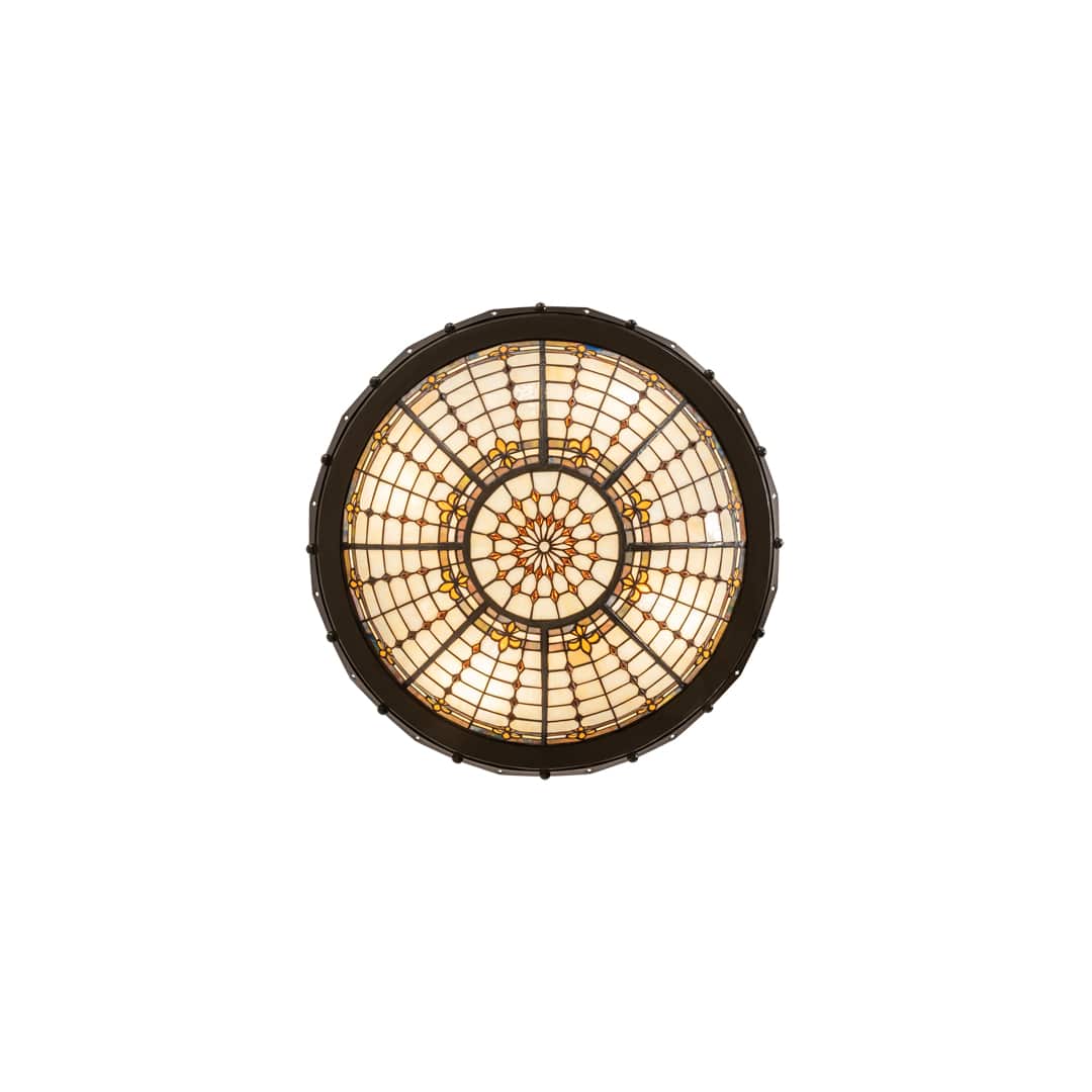 Fleur-de-Lite 4 Light 26" Wide Semi-Flush Bowl Ceiling Fixture