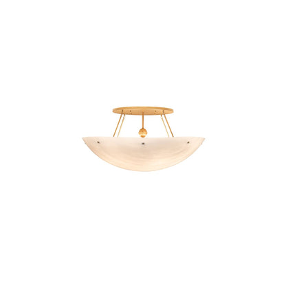 Artesia 12 Light 60" Wide Semi-Flush Bowl Ceiling Fixture - Gold Metallic Finish