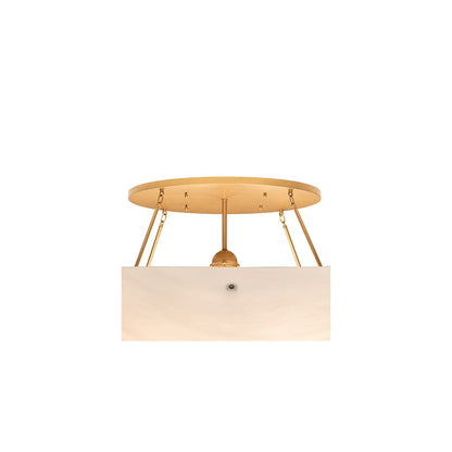 Artesia 12 Light 60" Wide Semi-Flush Bowl Ceiling Fixture - Gold Metallic Finish