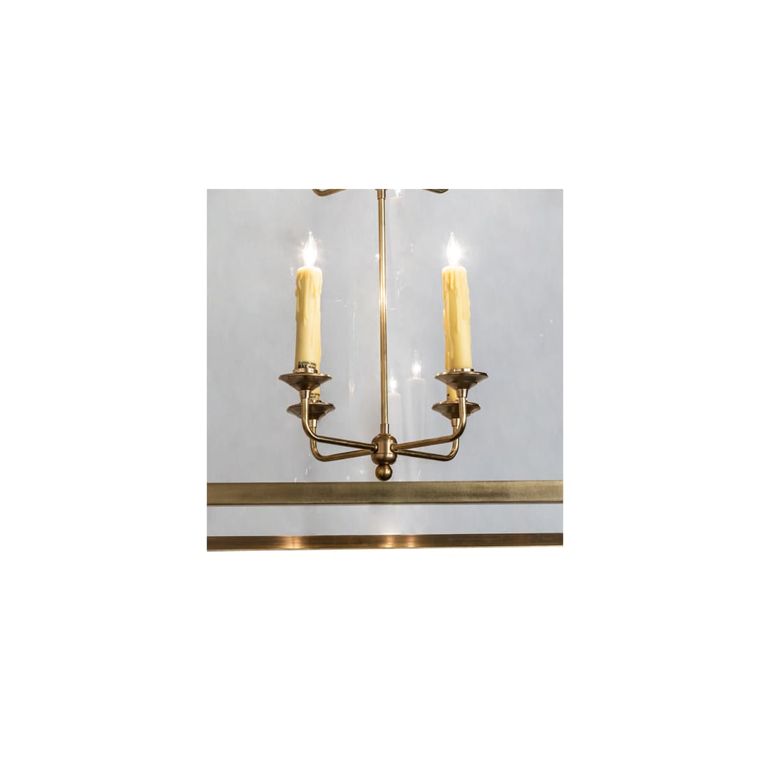 8 Light 45" Wide Taper Candle Pendant