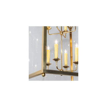 8 Light 45" Wide Taper Candle Pendant