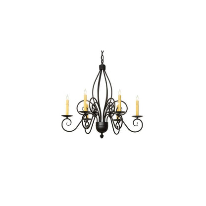 Squire 6 Light 28" Wide Taper Candle Style Chandelier