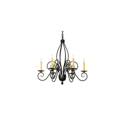 Squire 6 Light 28" Wide Taper Candle Style Chandelier