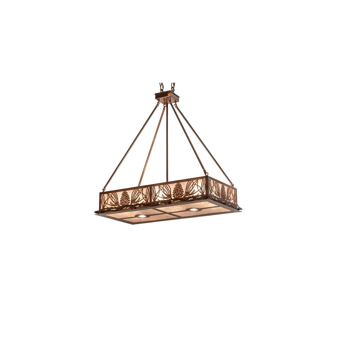 6 Light 36" Wide Linear Pendant