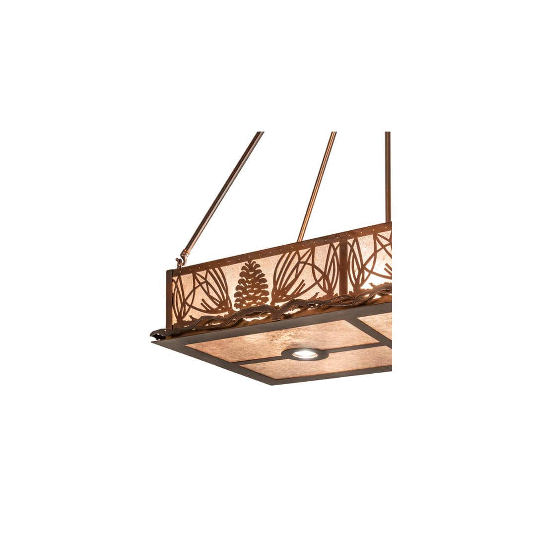 6 Light 36" Wide Linear Pendant