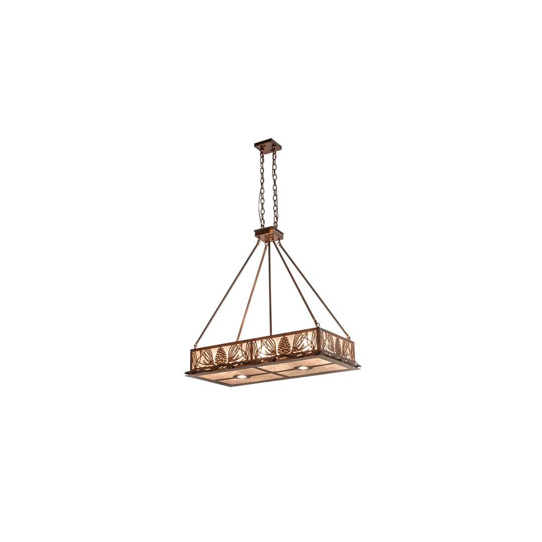 6 Light 36" Wide Linear Pendant