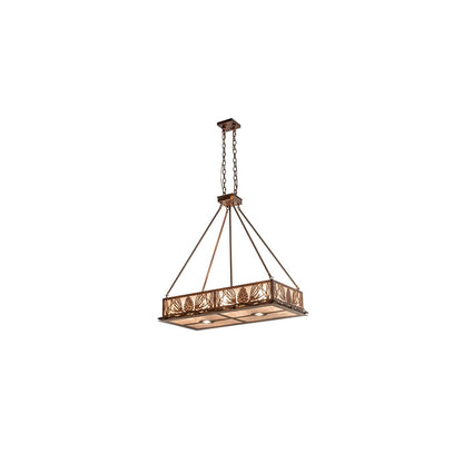 6 Light 36" Wide Linear Pendant