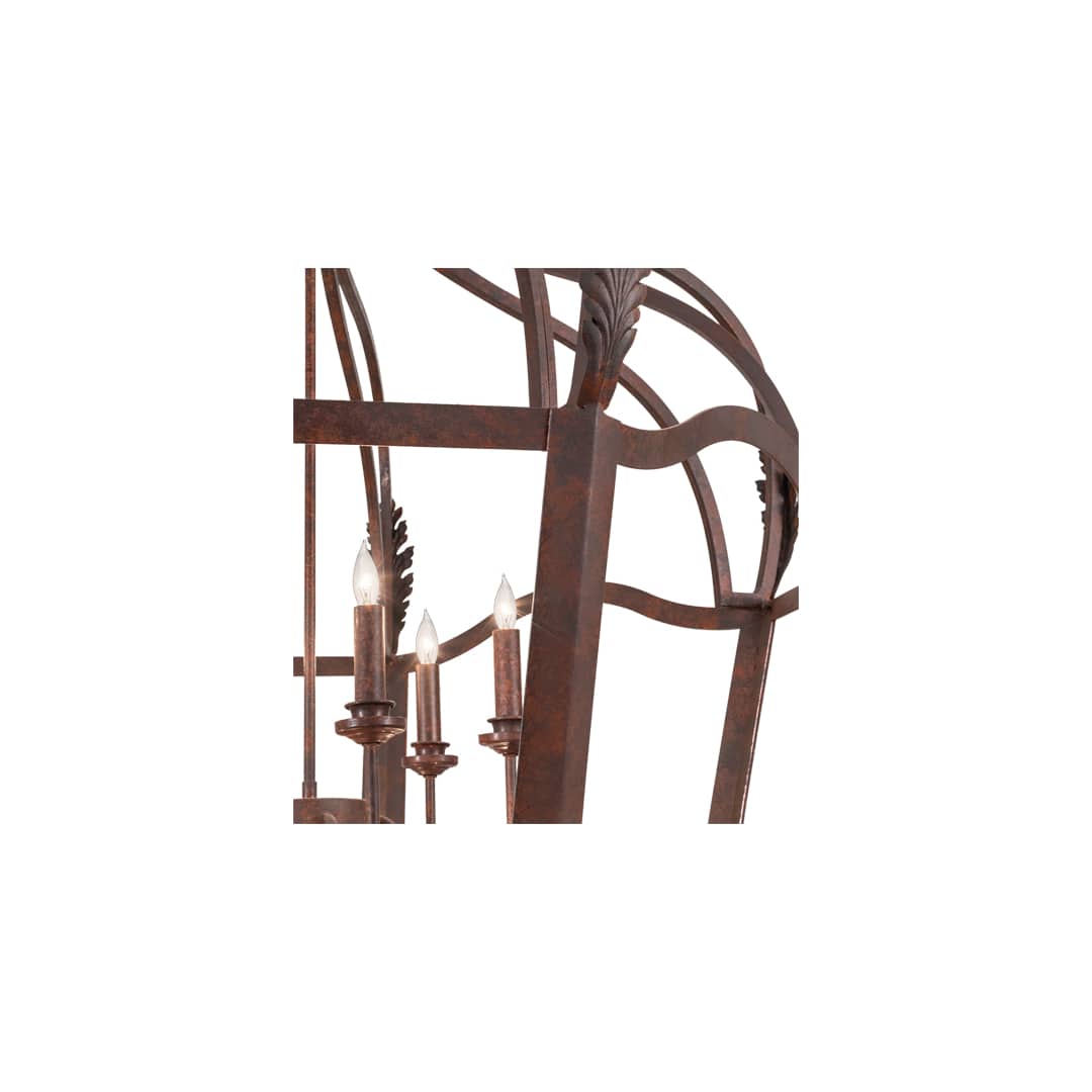 12 Light 43" Wide Taper Candle Pendant