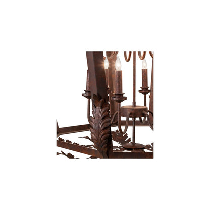 12 Light 43" Wide Taper Candle Pendant