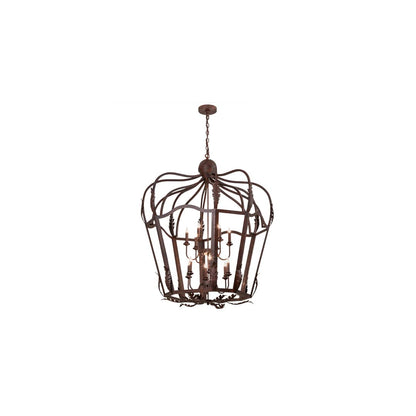 12 Light 43" Wide Taper Candle Pendant