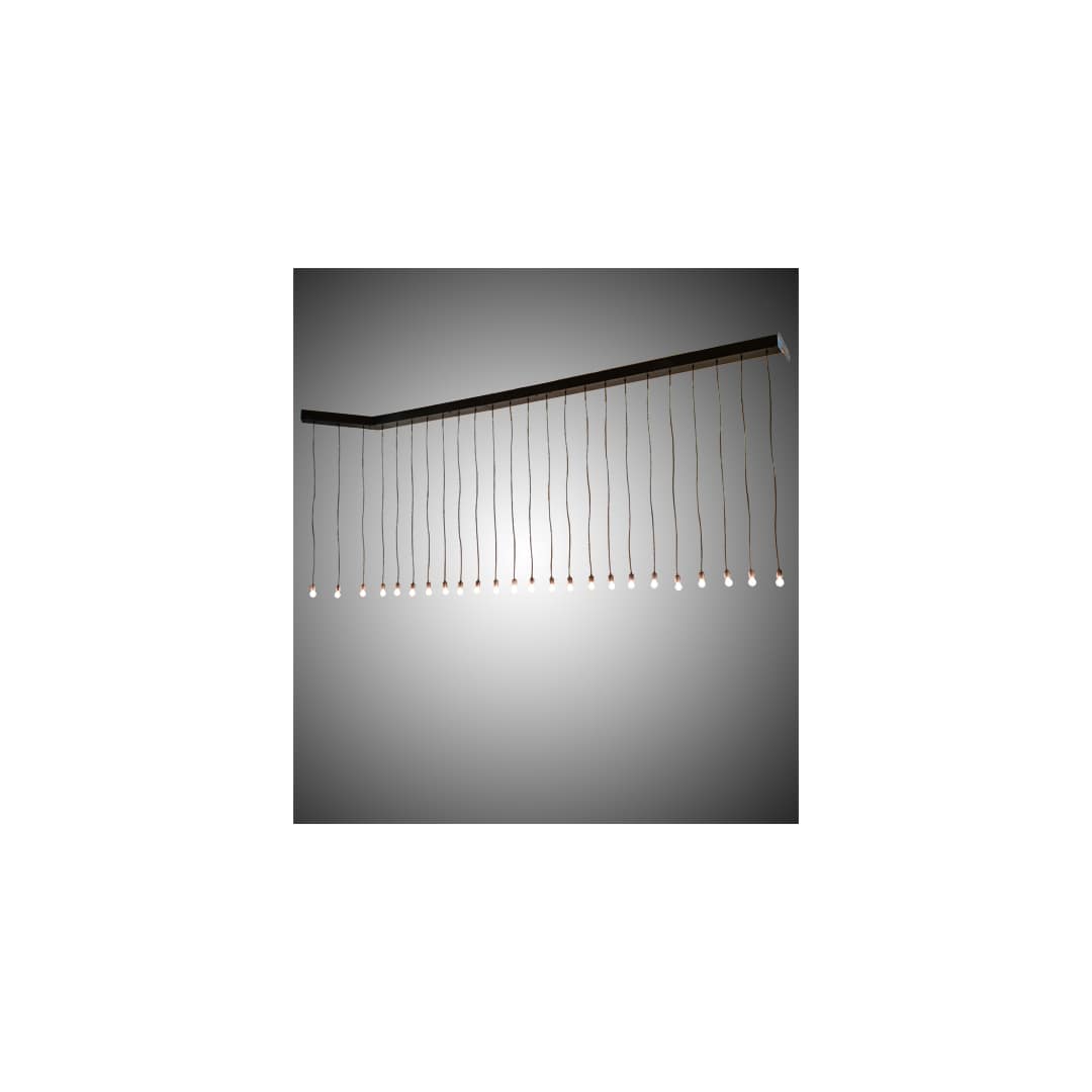 24 Light 198" Wide Linear Pendant