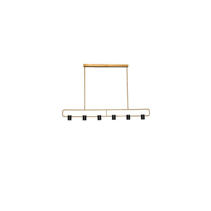 6 Light 72" Wide Linear Pendant