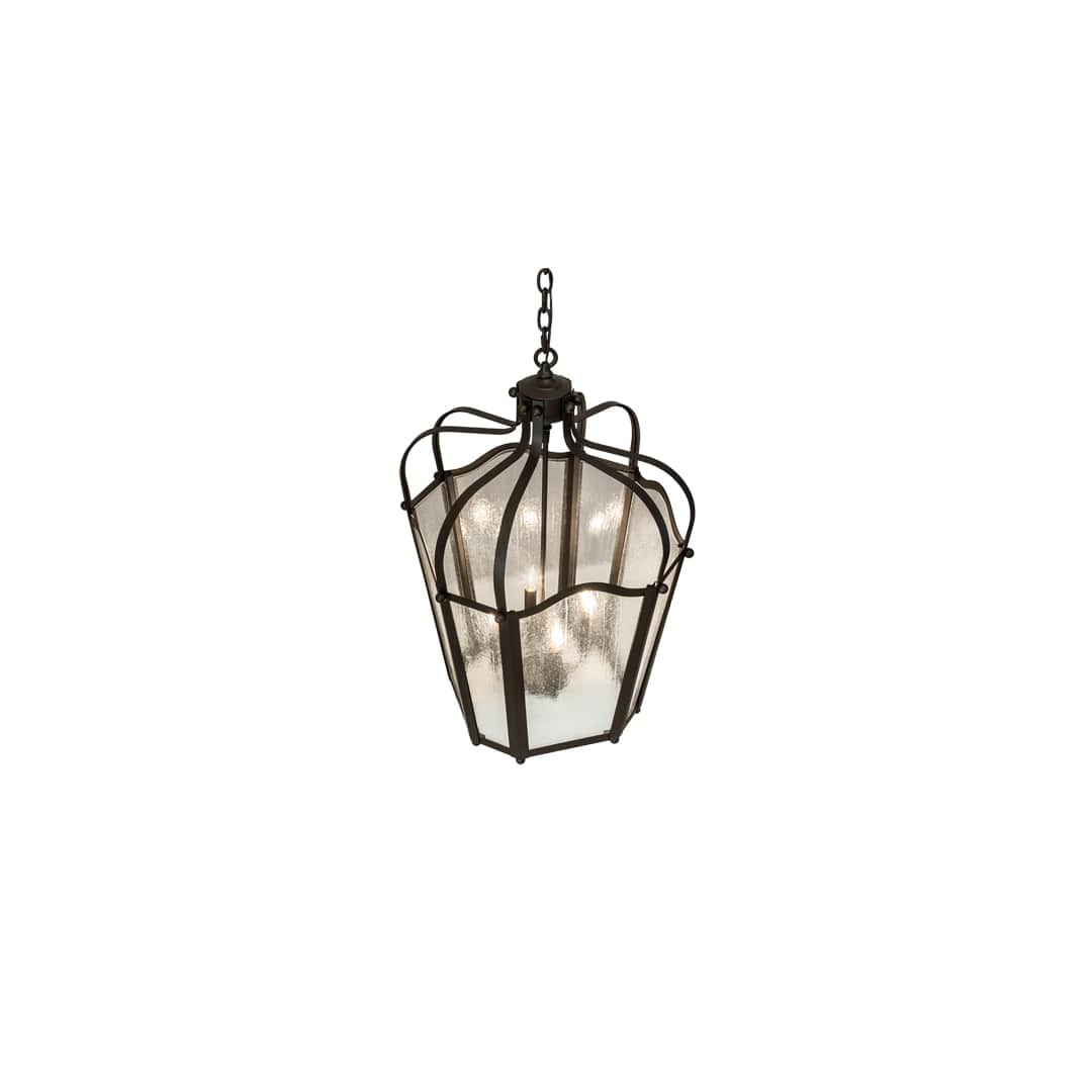 4 Light 22" Wide Taper Candle Pendant