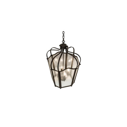 4 Light 22" Wide Taper Candle Pendant