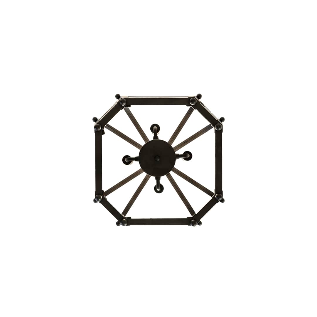 4 Light 22" Wide Taper Candle Pendant