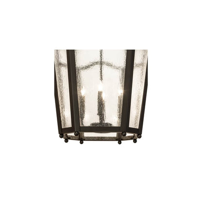 4 Light 22" Wide Taper Candle Pendant