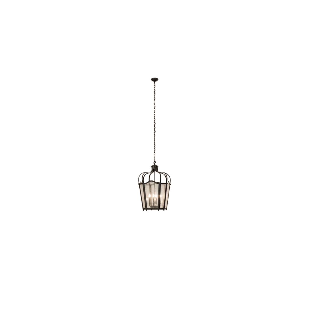 4 Light 22" Wide Taper Candle Pendant