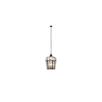4 Light 22" Wide Taper Candle Pendant