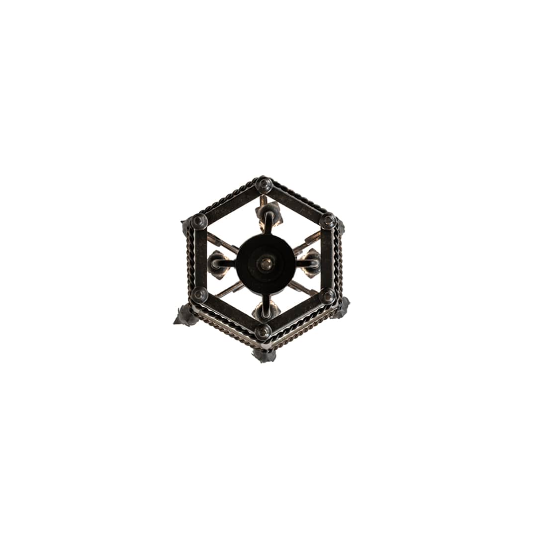 4 Light 14" Wide Taper Candle Pendant