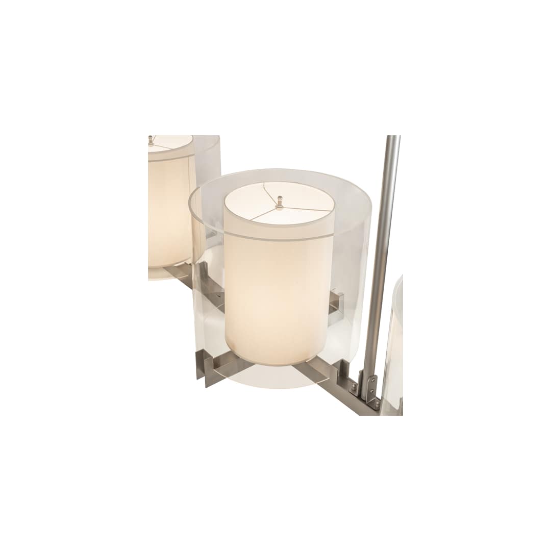 4 Light 98" Wide Pillar Candle Linear Pendant