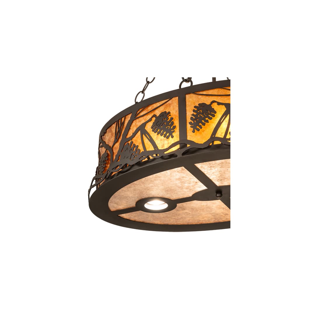 4 Light 18" Wide Abstract Pendant