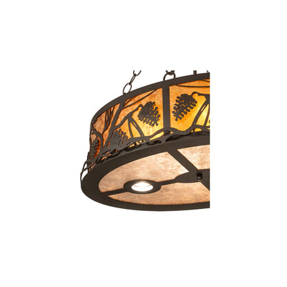 4 Light 18" Wide Abstract Pendant