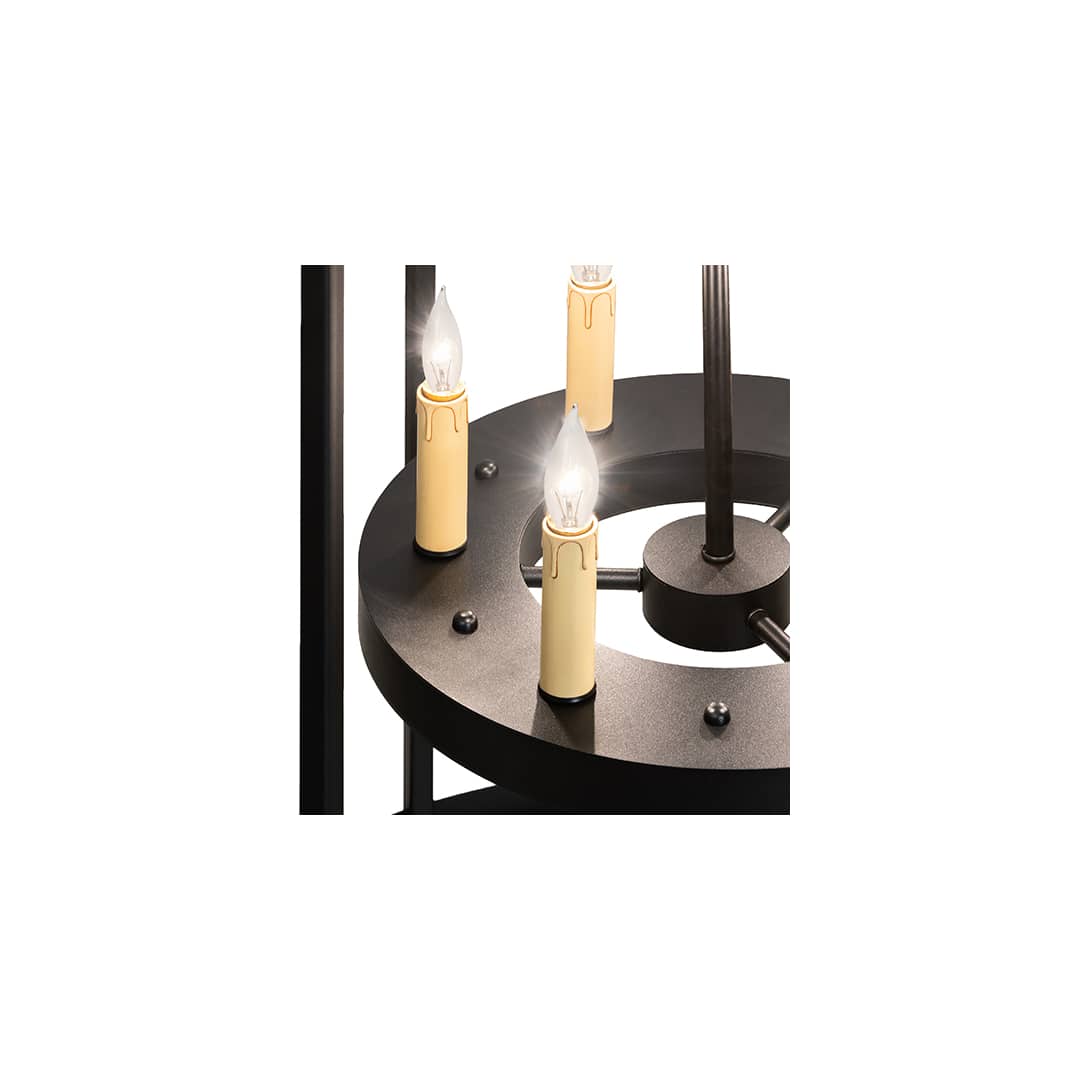 12 Light 36" Wide Taper Candle Pendant