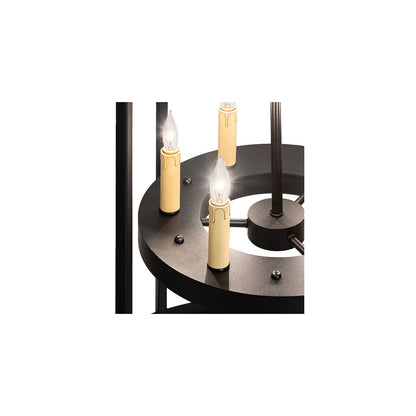 12 Light 36" Wide Taper Candle Pendant