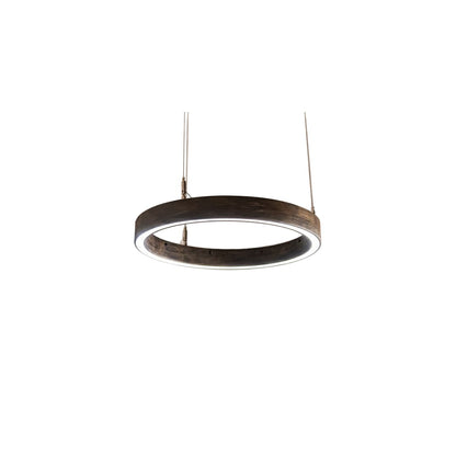 18" Wide Wood Pendant