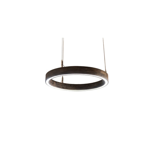 18" Wide Wood Pendant