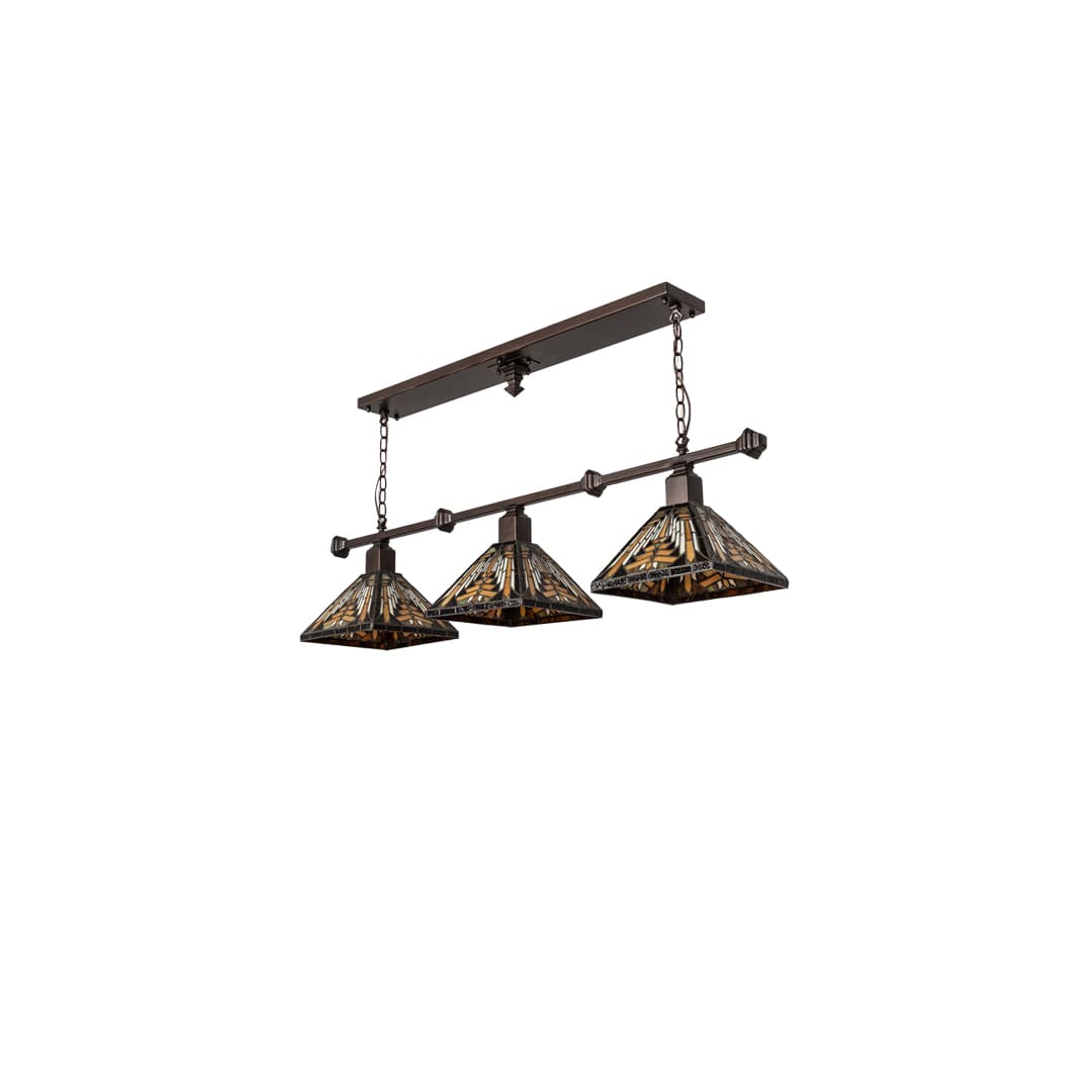 3 Light 48" Wide Linear Pendant