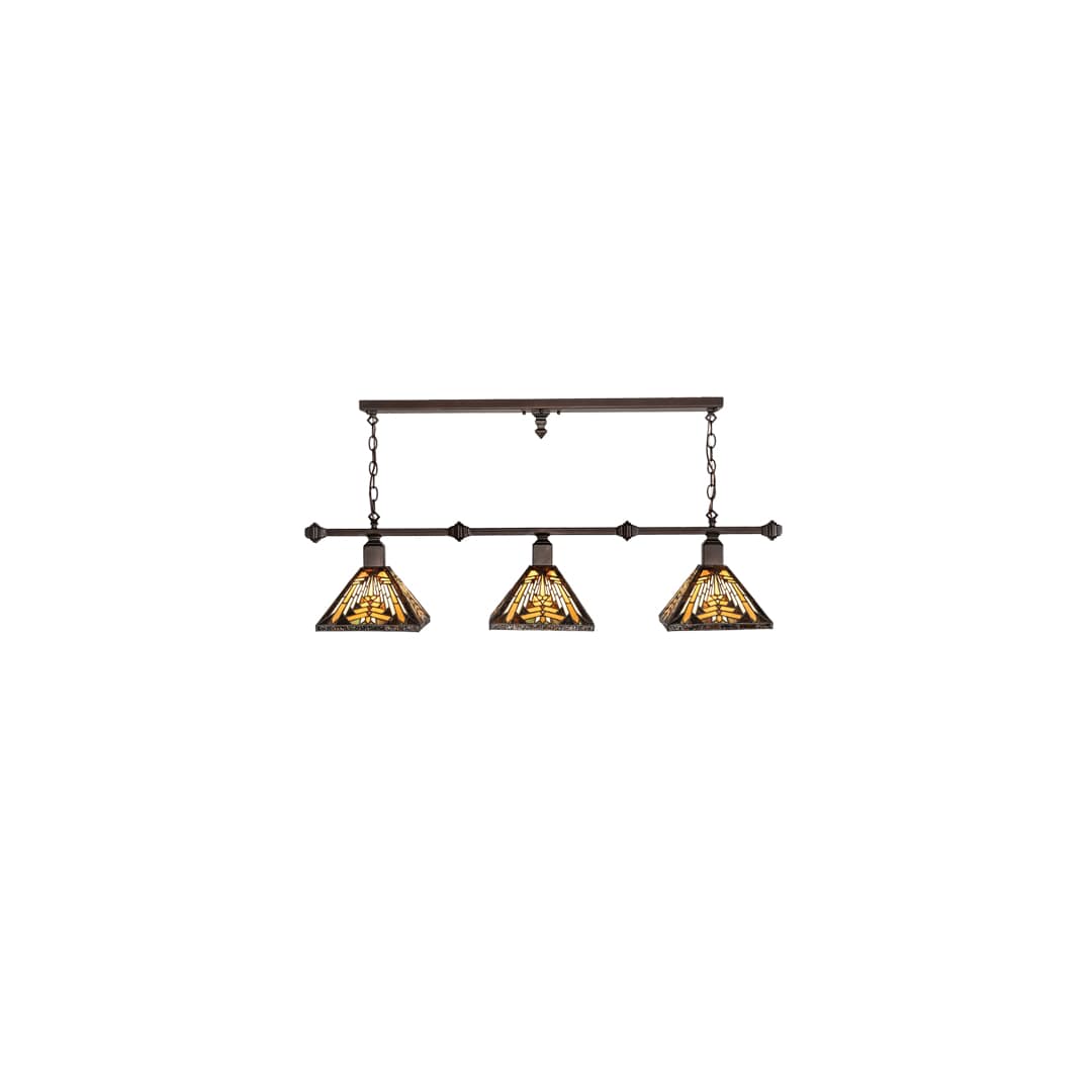 3 Light 48" Wide Linear Pendant