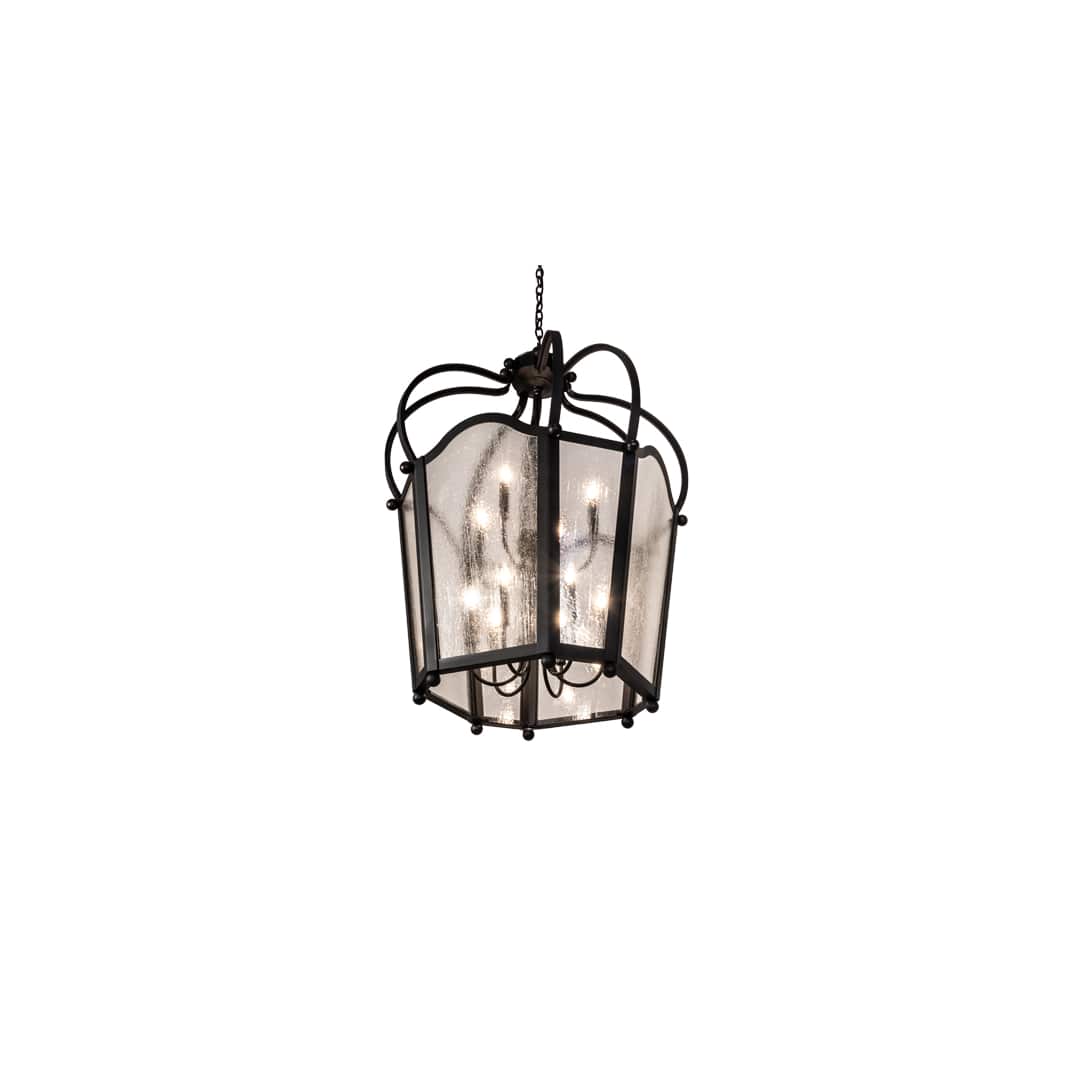 10 Light 33" Wide Taper Candle Pendant