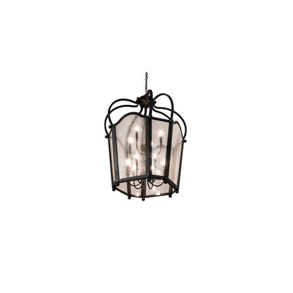 10 Light 33" Wide Taper Candle Pendant