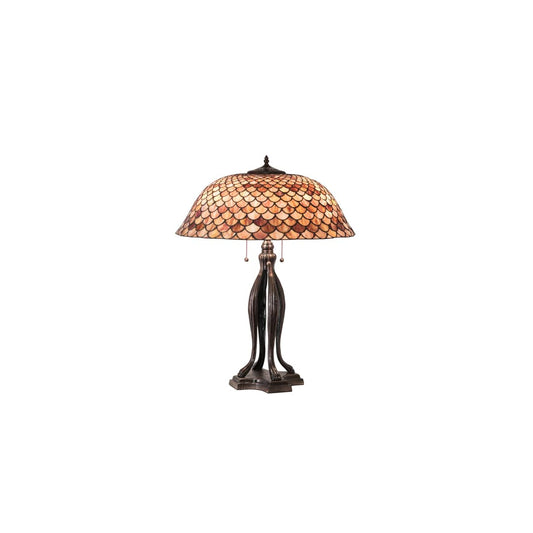 Fishscale 3 Light 30" Tall Buffet Table Lamp