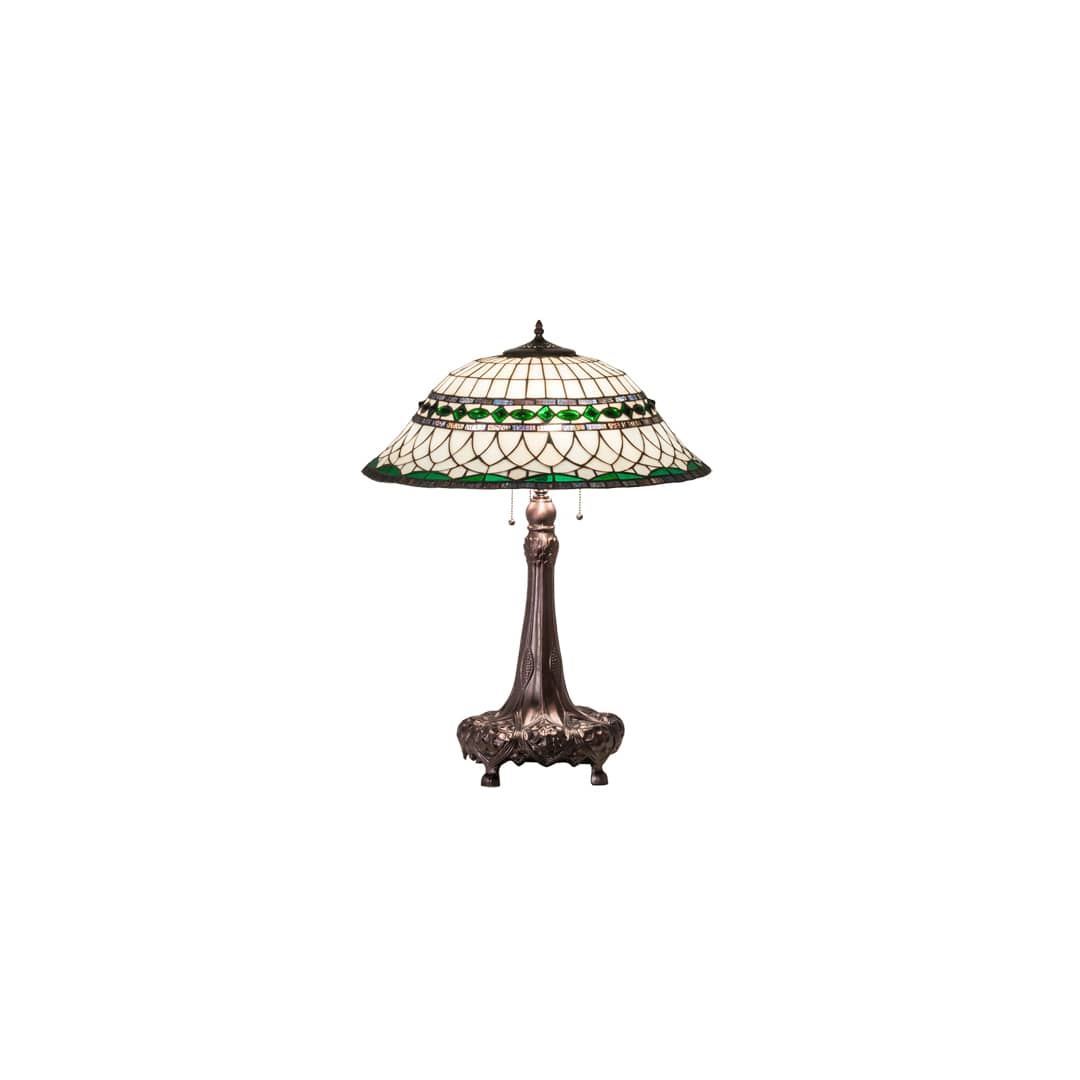 Tiffany Roman 3 Light 31" Tall Buffet Table Lamp