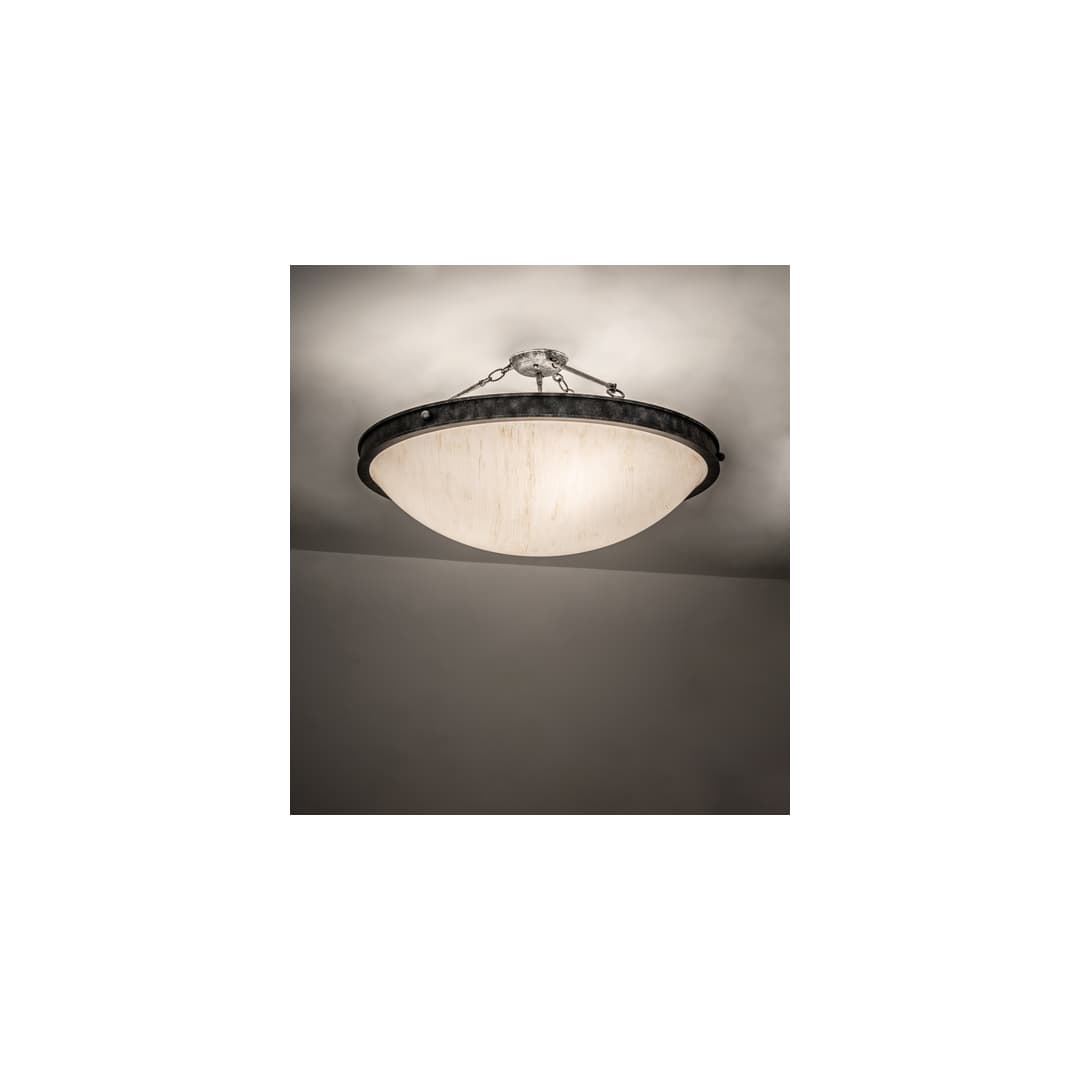 Dionne 3 Light 31" Wide Semi-Flush Bowl Ceiling Fixture