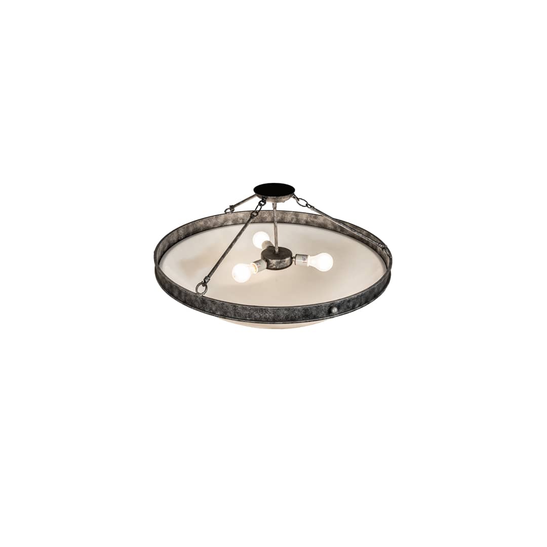 Dionne 3 Light 31" Wide Semi-Flush Bowl Ceiling Fixture