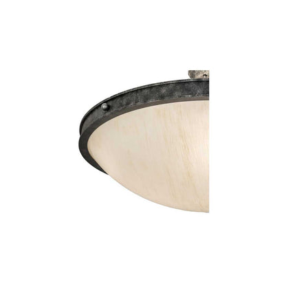 Dionne 3 Light 31" Wide Semi-Flush Bowl Ceiling Fixture