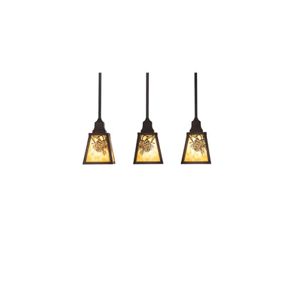 3 Light 24" Wide Linear Pendant