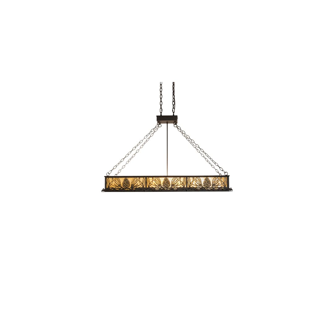 8 Light 48" Wide Linear Pendant