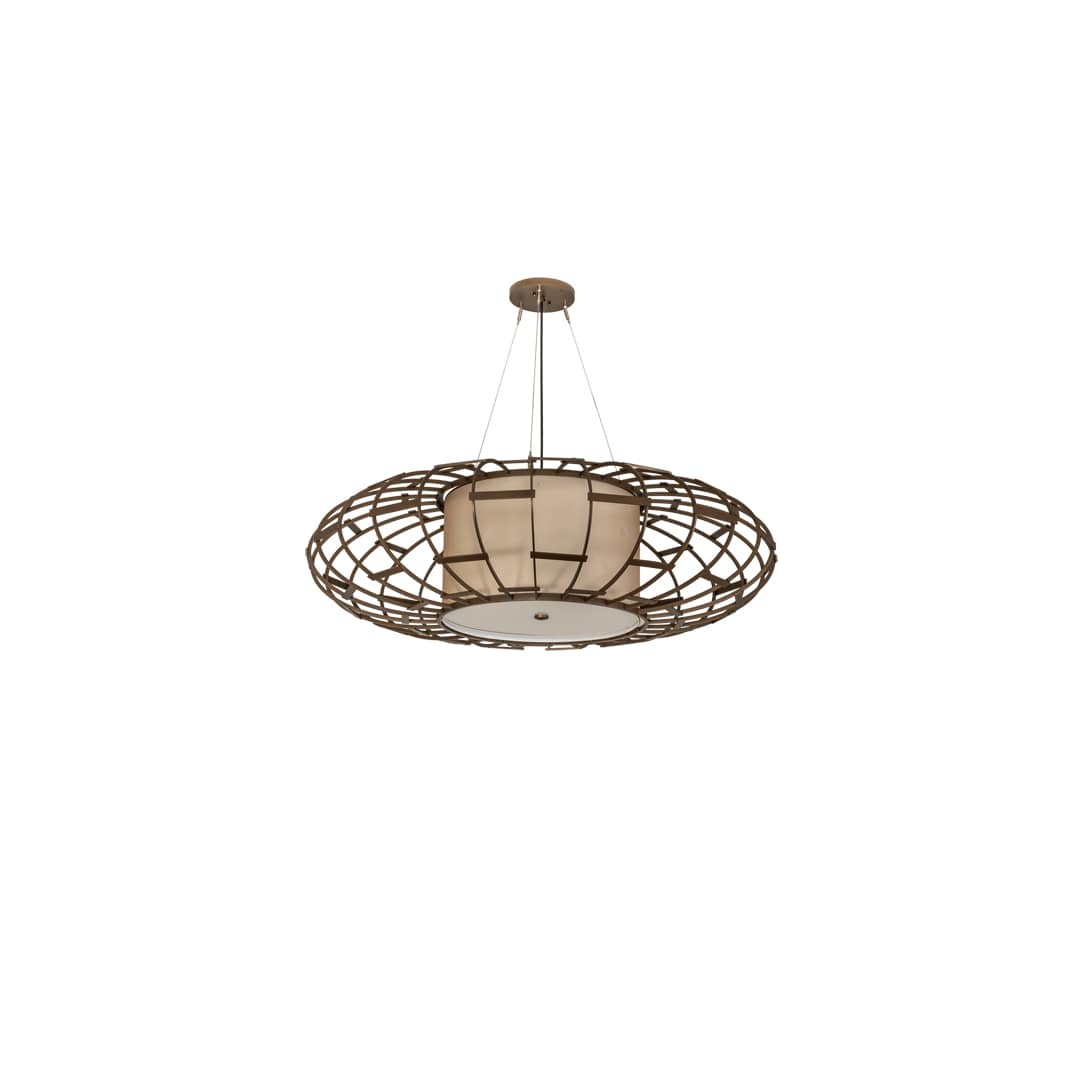 3 Light 48" Wide Pendant