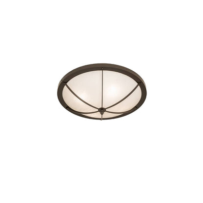 Dominga 4 Light 24" Wide Flush Mount Bowl Ceiling Fixture - Timeless Bronze Finish