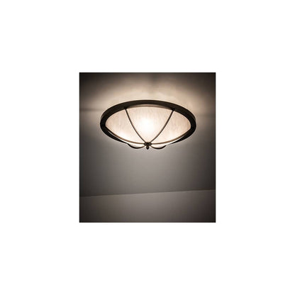 Dominga 4 Light 24" Wide Flush Mount Bowl Ceiling Fixture - Timeless Bronze Finish