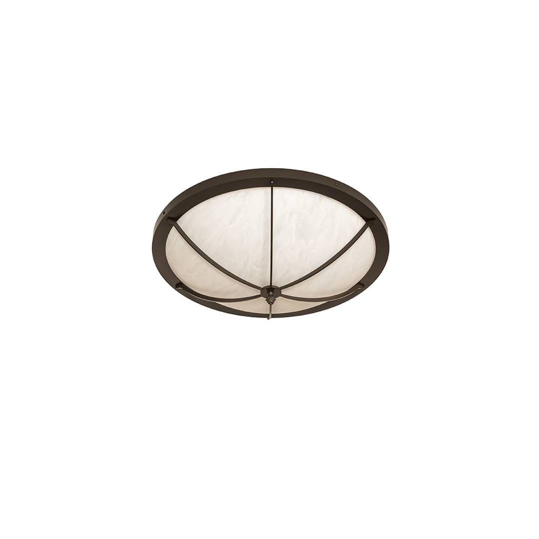 Dominga 4 Light 24" Wide Flush Mount Bowl Ceiling Fixture - Timeless Bronze Finish