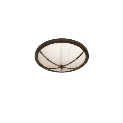 Dominga 4 Light 24" Wide Flush Mount Bowl Ceiling Fixture - Timeless Bronze Finish