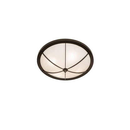 Dominga 4 Light 24" Wide Flush Mount Bowl Ceiling Fixture - Timeless Bronze Finish