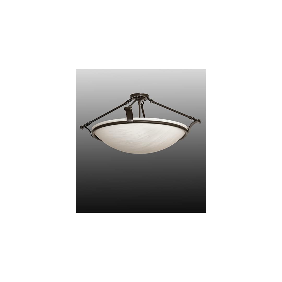 Almeria 4 Light 32" Wide Semi-Flush Bowl Ceiling Fixture - Timeless Bronze Finish