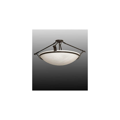 Almeria 4 Light 32" Wide Semi-Flush Bowl Ceiling Fixture - Timeless Bronze Finish