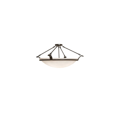 Almeria 4 Light 32" Wide Semi-Flush Bowl Ceiling Fixture - Timeless Bronze Finish